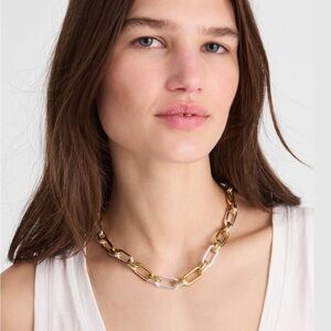 Madewell Mixed-Metal Chunky Link Chain Necklace